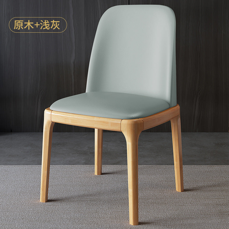 Wood style b&baccessible luxury upholstered back chair scandinavian solid wood dining chair for homemoderncasual restaurant hotel chair