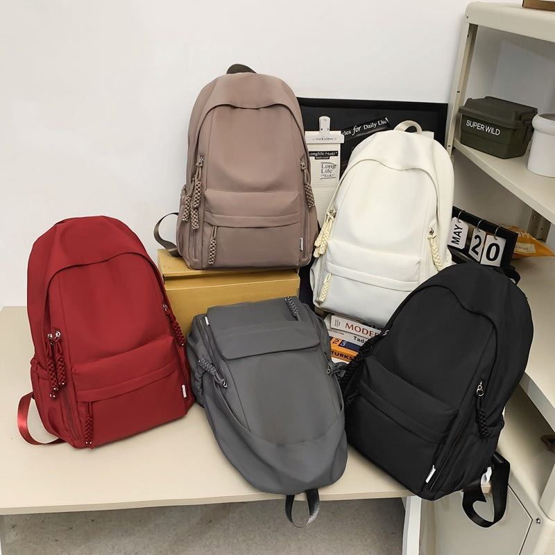 New casual backpack - lightweight school bag for middle school and elementary students, suitable for both boys and girls, perfect for tutoring, outings, and travel