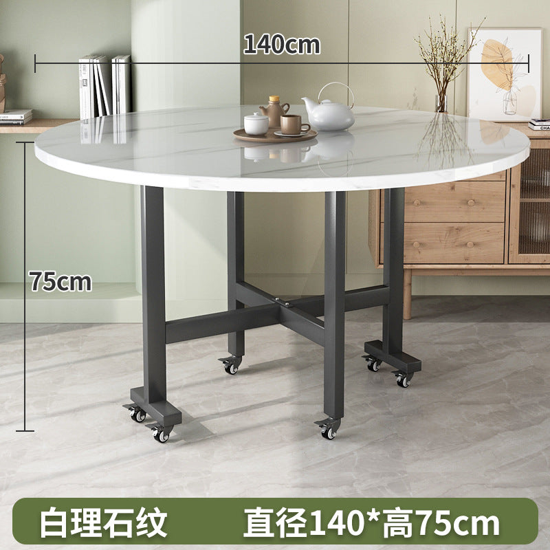 Dining table for homesmall apartment foldable table retractable dining table foldable large round table modern casual dining table