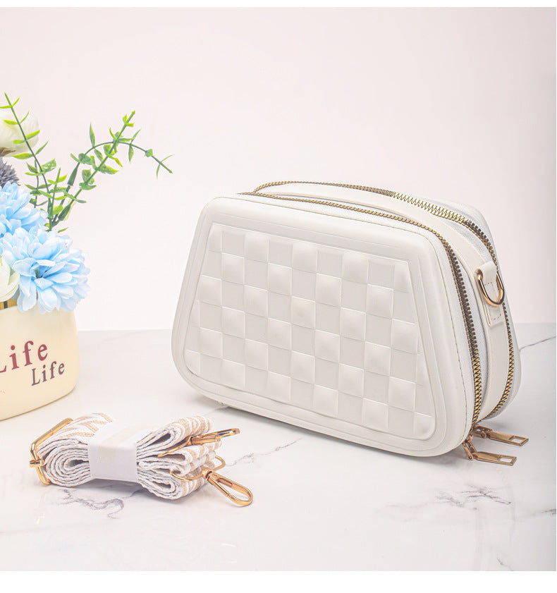 Customized small bag women's 2025 new trendy fashion portable box cosmetic bag square shoulder messenger bag women's bag