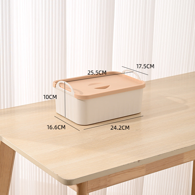 Japanese cream style storage box for home dog satchel storage box desktop miscellaneous storage storage box large capacity