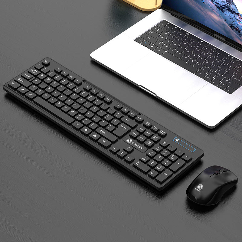 Limeide w100 wireless 2.4g keyboard and mouse suit imitation mechanical keyboard feel usb receiver