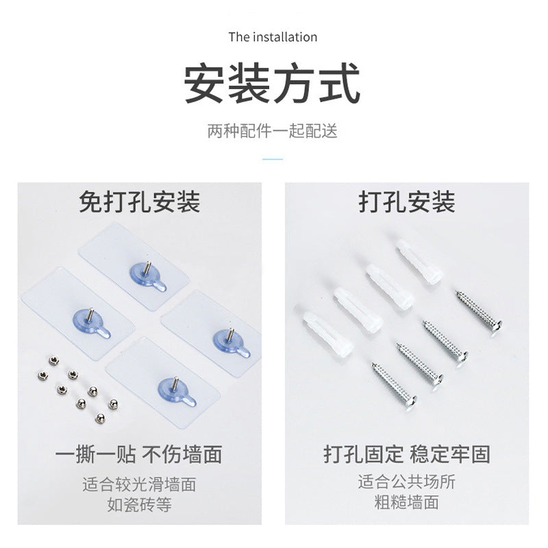 Commercial waterproof wall-mounted carton hand wipe carton wall-mounted non-punching toilet tissue box toilet pumping carton