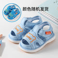 Baby boys' sandals summer baby girls' shoes 0-1-2-3 years old infant soft sole prewalker shoes squeaky shoes cloth shoes