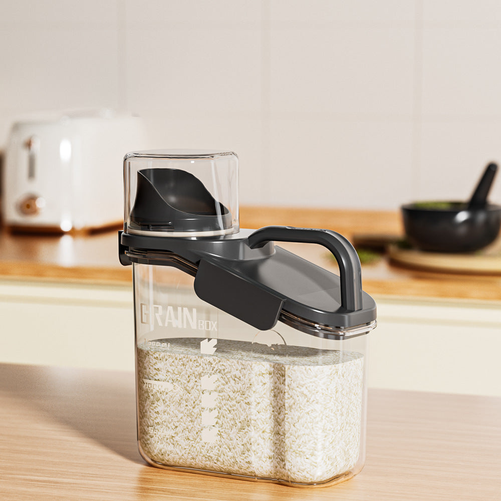 Grain tank Xiaomi bucket Flour storage tank Rice box Household insect-proof and moisture-proof sealed grain rice Cat food storage box