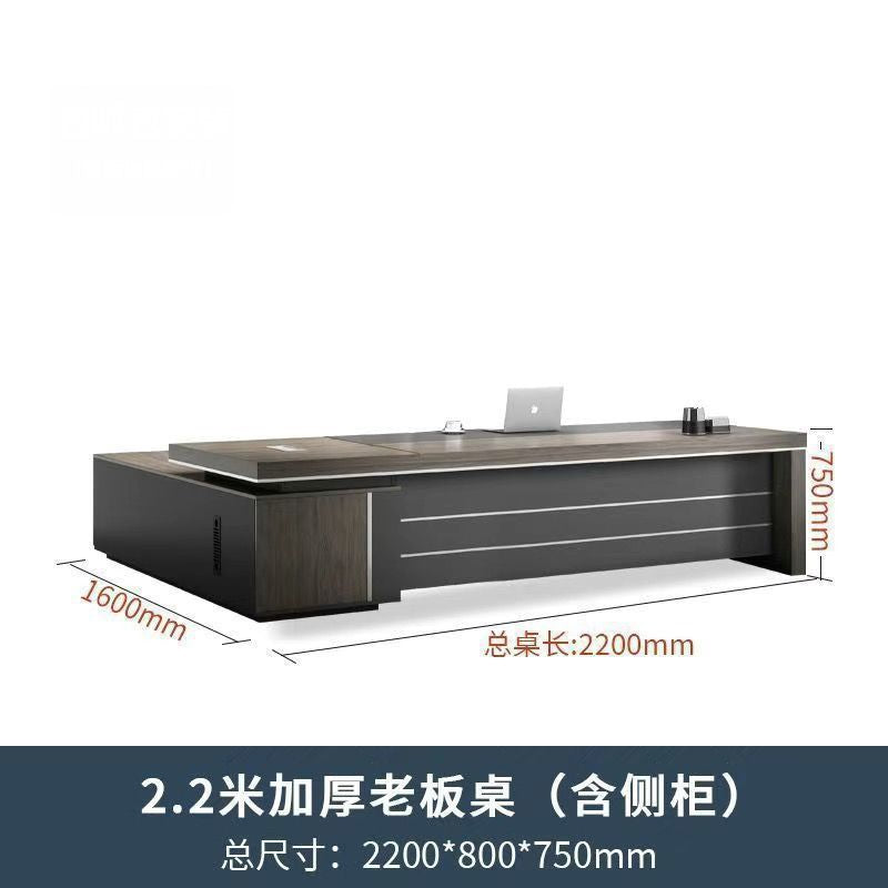 Saint li office desk - luxurious executive office desk and chair set - minimalist modern ceo desk - cross-border e-commerce