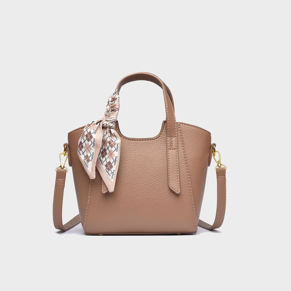 2026 spring new women's silk scarf bag - versatile fashion shoulder & crossbody bag - minimalist solid color work & commute tote bag