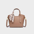 2026 spring new women's silk scarf bag - versatile fashion shoulder & crossbody bag - minimalist solid color work & commute tote bag