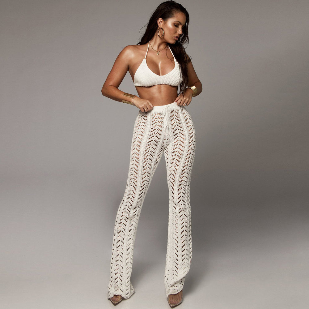 European and american sexy women's nightclub hollow-out knit pants - hot selling crochet beach shorts on , , and