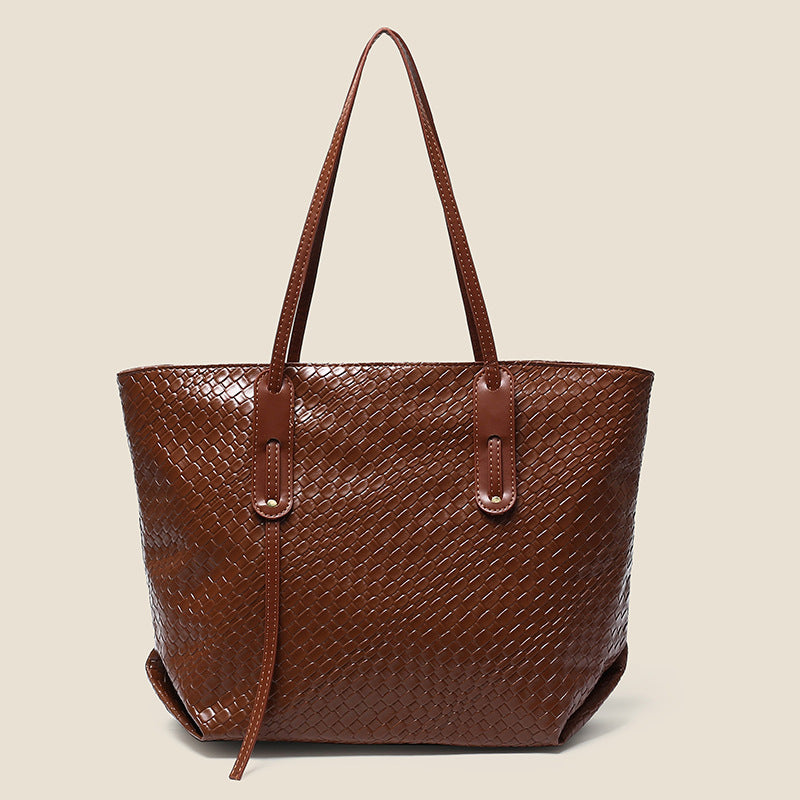2026 new large capacity woven tote bag - stylish and versatile shoulder bag, underarm bag, retro and versatile tote bag for women