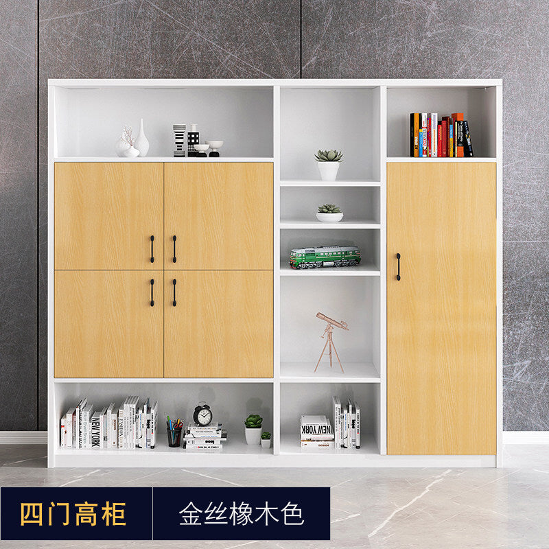 Office minimalist modern file cabinet wooden document financial records small cabinet low cabinet panel drawer style