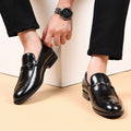 2025plus sizemale leather shoes men's new business formal casual shoes men's british k-style pointed toe plus size shoes