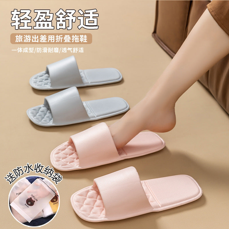 Disposable slippers travel foldable slippers convenient travel essentials hotel slippers for men and women