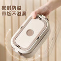 Insulated lunch box stainless steel microwave heating portable large capacity multi-layer for home office worker student lunch box