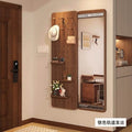 Chinese style invisible sliding mirror wall hanging wall mounted can be closed hidden full length mirror perforated board full length fitting mirror