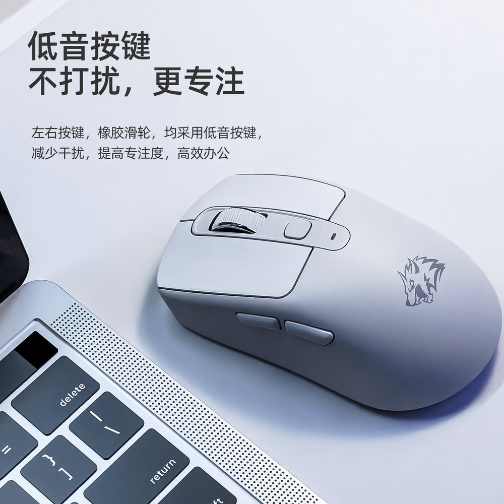 Free wolf a3 wireless bluetooth dual-mode mouse - rechargeable, low profile, for laptop, office, and gaming