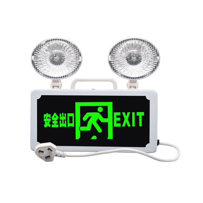 Best Fire Emergency Lighting Evacuation Indicator Multifunctional LED 2-in-1 Emergency Lighting Double Head Light