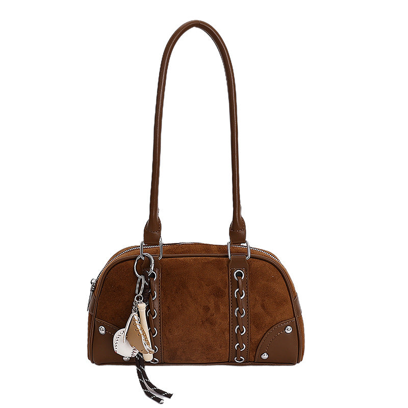 2025 new autumn/winter retro leopard print tote bag - versatile underarm bag, high-end, light luxury, niche design, commuter shoulder bag