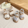 Girls' sandals:  summer new arrivals - stylish little princess shoes for girls, soft sole pearl sandals, lightweight and comfortable