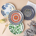 European-style light luxury banquet plating plates, restaurant artistic western dinner plates, pasta flat plates, ceramic american dinner plates, home-use steak plates