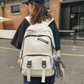 Spring backpack new colorway: mint green schoolbag for middle and high school students, casual travel, couples, and college students - breathable and lightweight