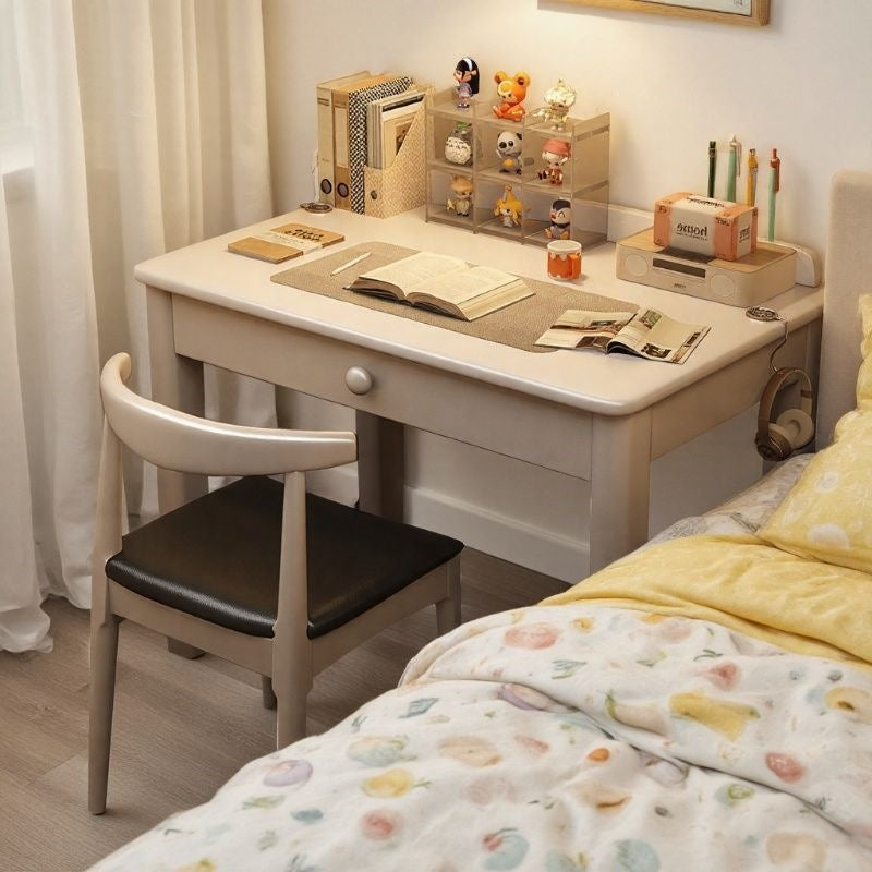 Solid wood desk home office desk 70/80/90cm writing desk bedroom student study table small apartment computer desk