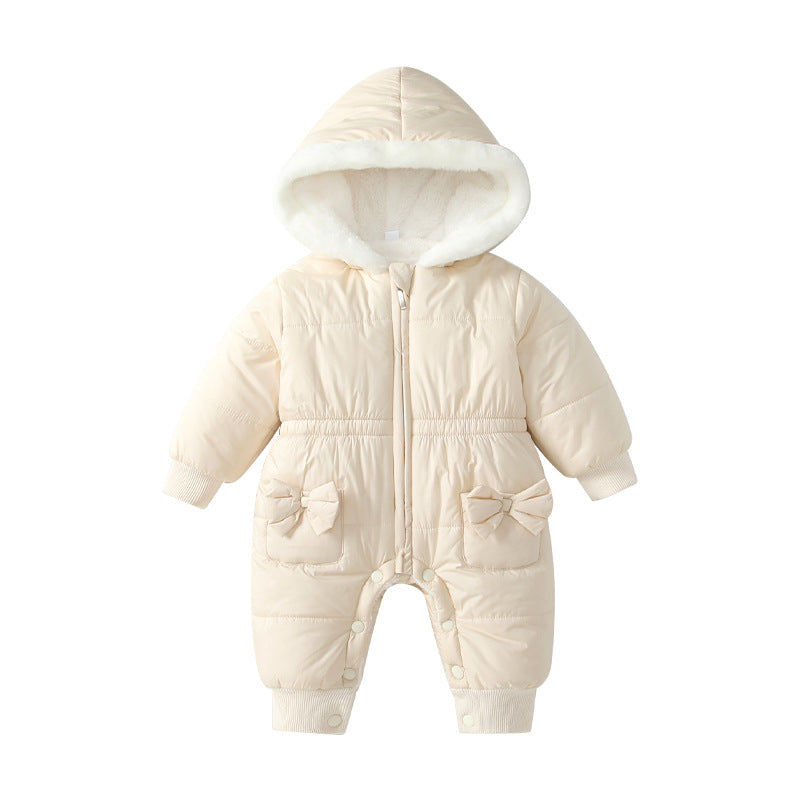 Baby winter clothing quilted jumpsuit type a cotton clothing  new arrival baby autumn and winter clothing outdoor clothing baby crawling clothing