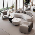 Curved sofa creative special-shaped clothing store beauty salon office rest area reception reception sales office negotiation sofa
