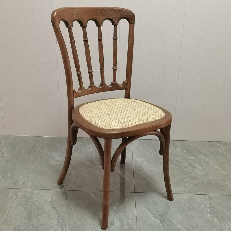 American retro solid wood square table and chair set - ideal for cafes, bubble tea shops, dessert parlors, western restaurants, and cocktail bars - commercial grade table
