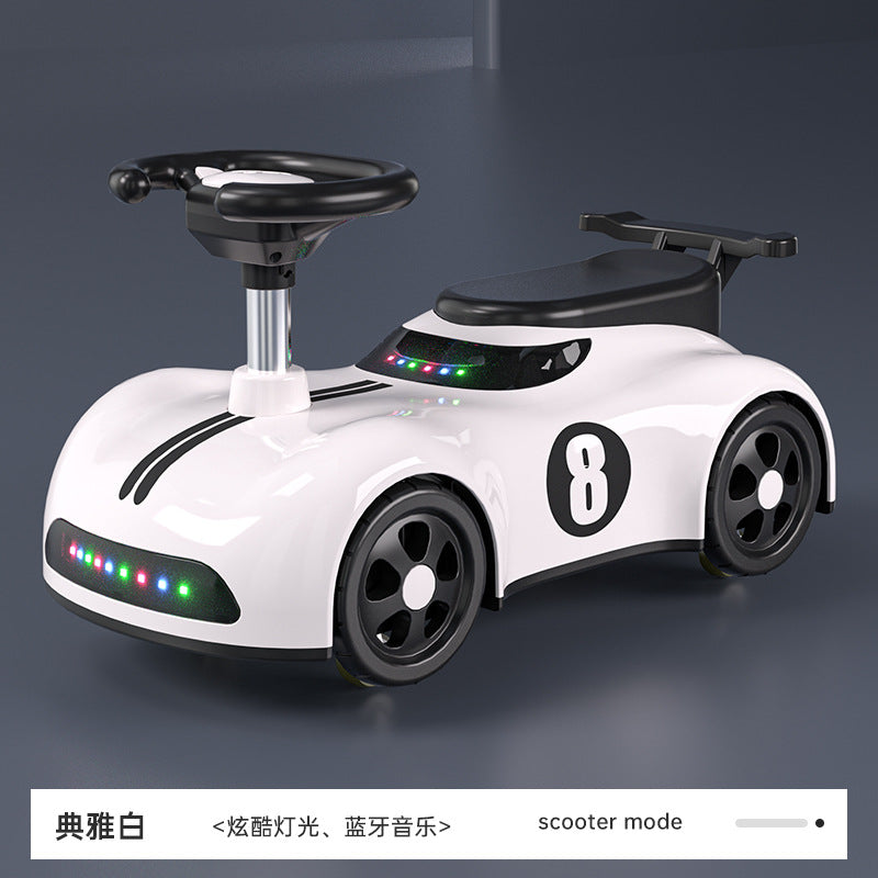 New children's scooter 3-7 year old boys and girls can take a four-wheeled silent yo-yo car to prevent rollover New Year's gift