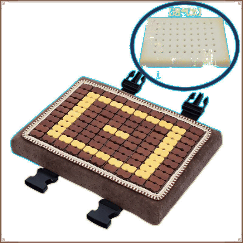 Summer clothing work seat cushion butt super soft latex seat cushion double-sided summer seat cushion cool and breathable student chair cushion