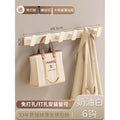 Cream style coat hook white entrance door rear hook classy entrance clothes hanger wall wall hanging without drilling