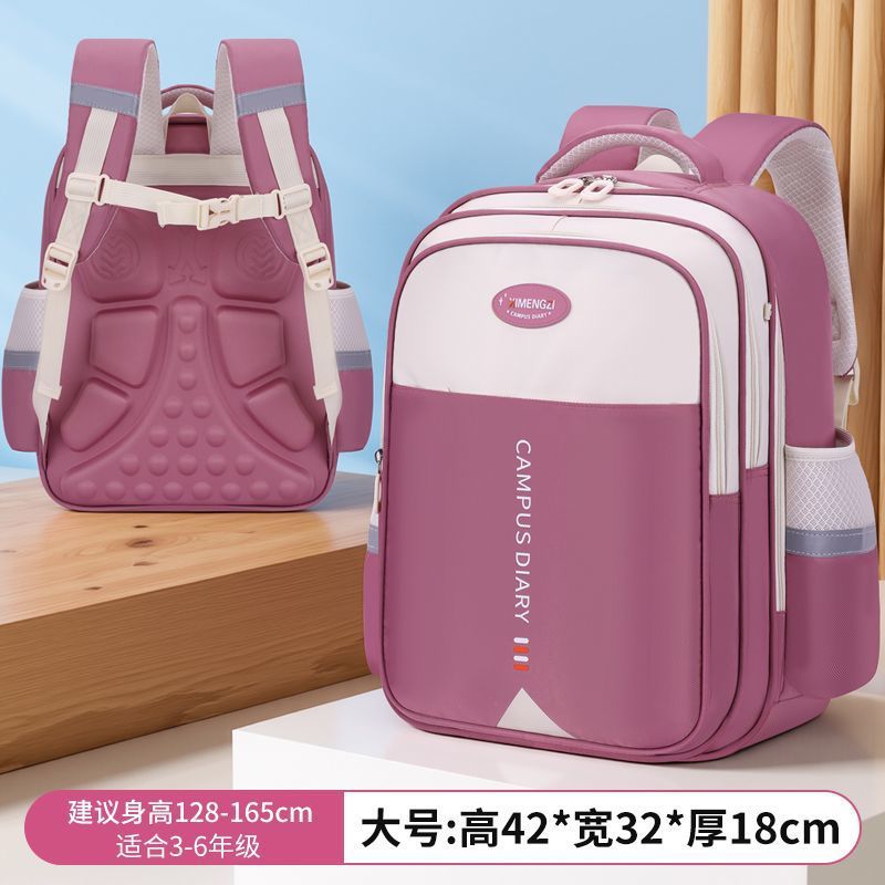 scoolbag british style kids schoolbag primary school girls burden reduction lightweight large capacity backpack wholesale