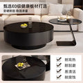 Italian solid wood coffee table living room glass modern round for homeaccessible luxury tea table casualnormcoreclassy side table combination