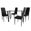 Glass dining table tempered glass dining tablefor home dining table and chair combination modern casual negotiation table