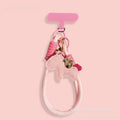 Horse year red mobile phone chain new arrival bracelet mobile phone lanyard woven strong wrist rope leather pony accessories pendant
