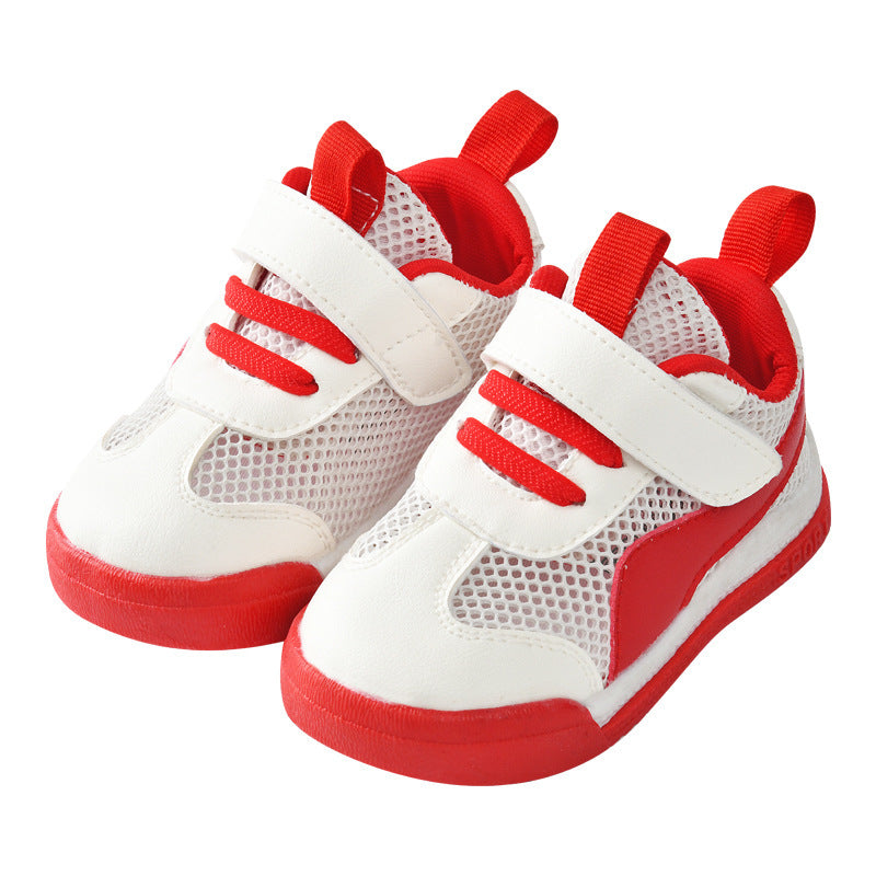 Baby sandals for boys, summer first walker shoes, 0-1-2 years old infant anti-slip soft sole mesh shoes for babies and toddlers, baby girl shoes