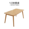 Nordic solid wood dining table modern casualaccessible luxury rectangular japanese table and chair combination dining table for home small apartment