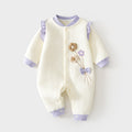Babibele baby heattech one-piece baby boneless haki newborn three-layer quilted romper kids jumpsuit