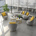 Three-seater sofa + peach blossom chair x 3 + coffee table (color note)