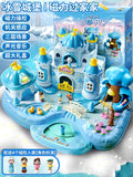 New arrival play house magnetic toy princess doll house small doll girl girl villa suit birthday gift