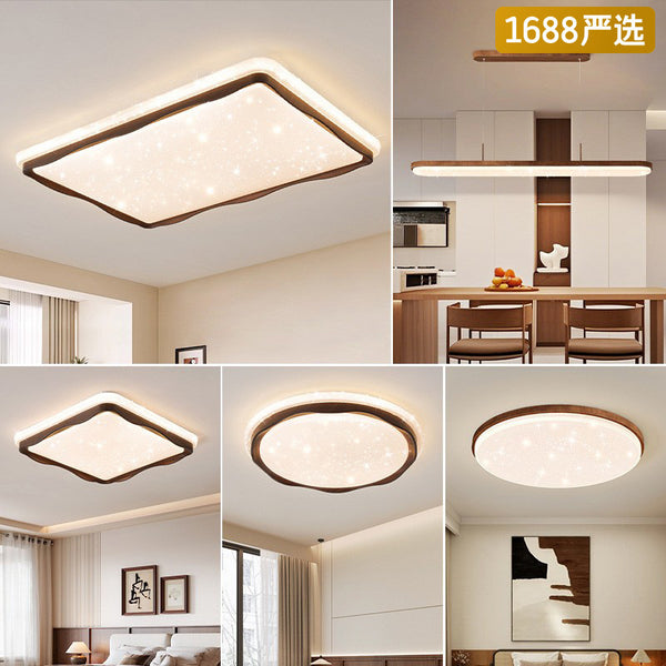 [Strict Selection] Ceiling Light Cream Wind Star Cloud Ceiling Light Full Spectrum Eye Protection Room Light Zhongshan Lighting