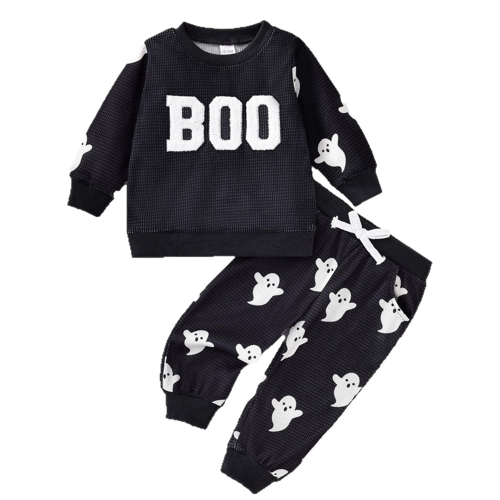 cross-border fashion: new halloween long-sleeve outfit set for girls (us/eu)