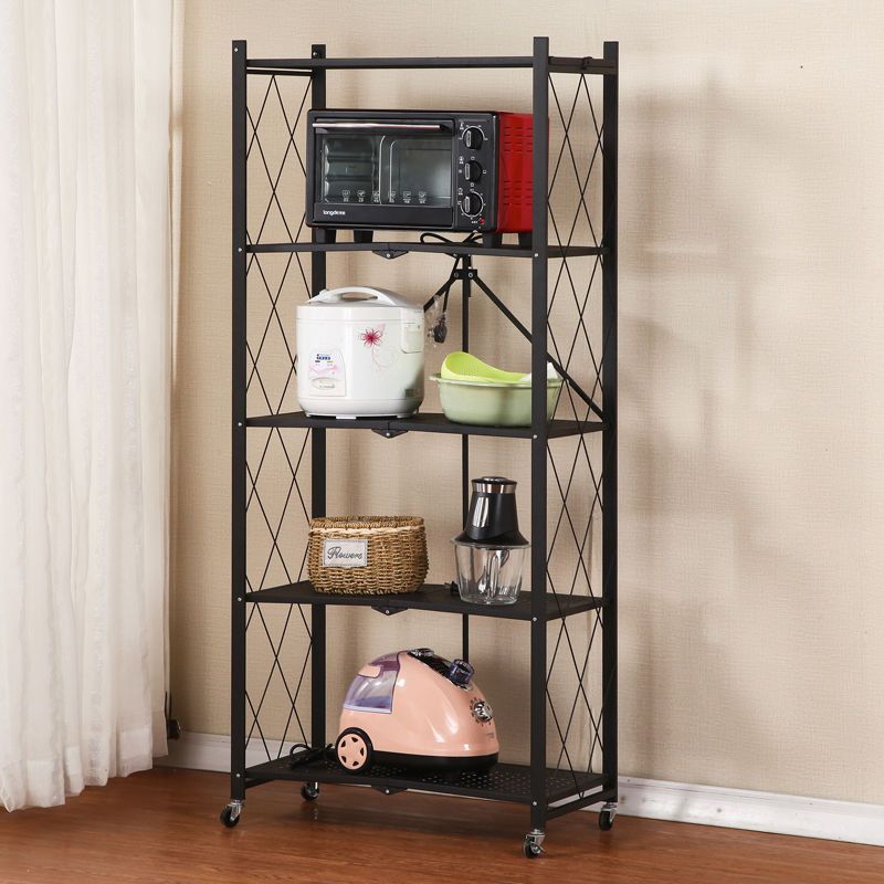 Shelf Floor-to-ceiling multi-layer storage rack Home balcony Bedroom wrought iron finishing rack Storage rack Shelf Layer shelf