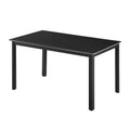 Black frame-matte pure black straight edge
