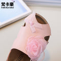 Vancahao niche style design fish mouth birkenstock shoes  summernew arrivalgirl small flower cork sandals beach shoes