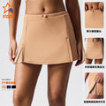 eco-friendly fabric sports skirt with built-in bra, compression yoga skirt, outdoor golf fitness tennis set