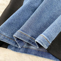 Salt style outfit, light and mature style elegantdress, women's casualfashion, longsilmfake two-piece patchwork long skirt