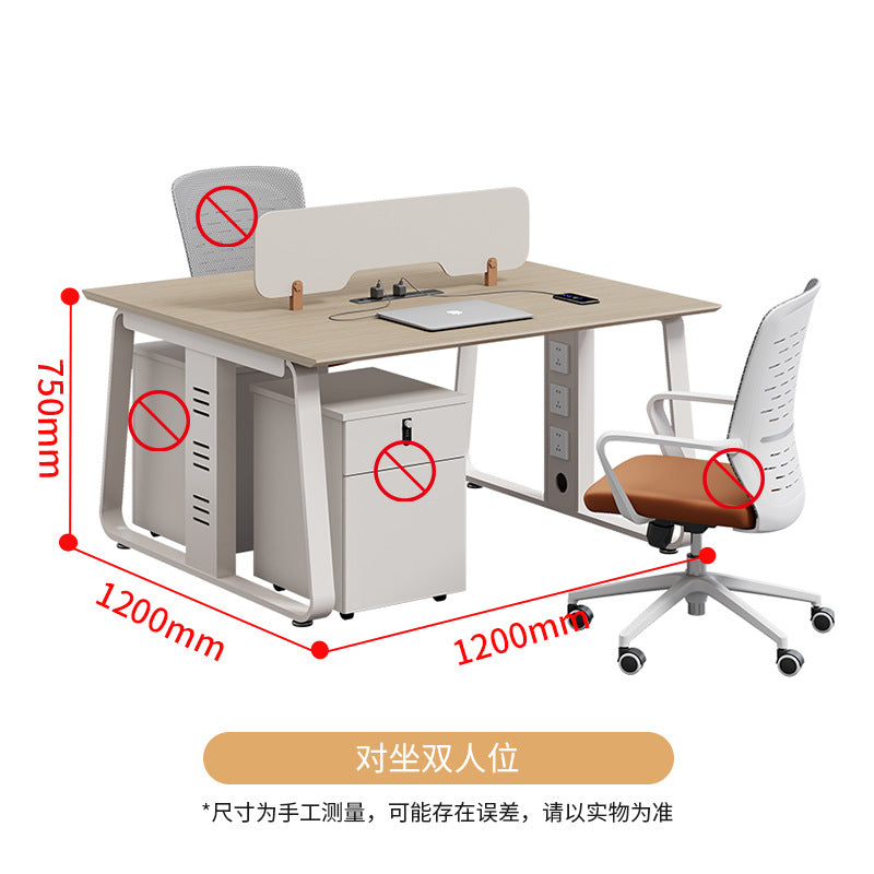 Shengli employee desk and chair combination computer desk and chair casual modern staff desk workstation card slot