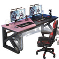 Computer desk desktop double desk bedroom simple office desk internet cafe gaming desk and chair suit carbon fiber e-sports desk